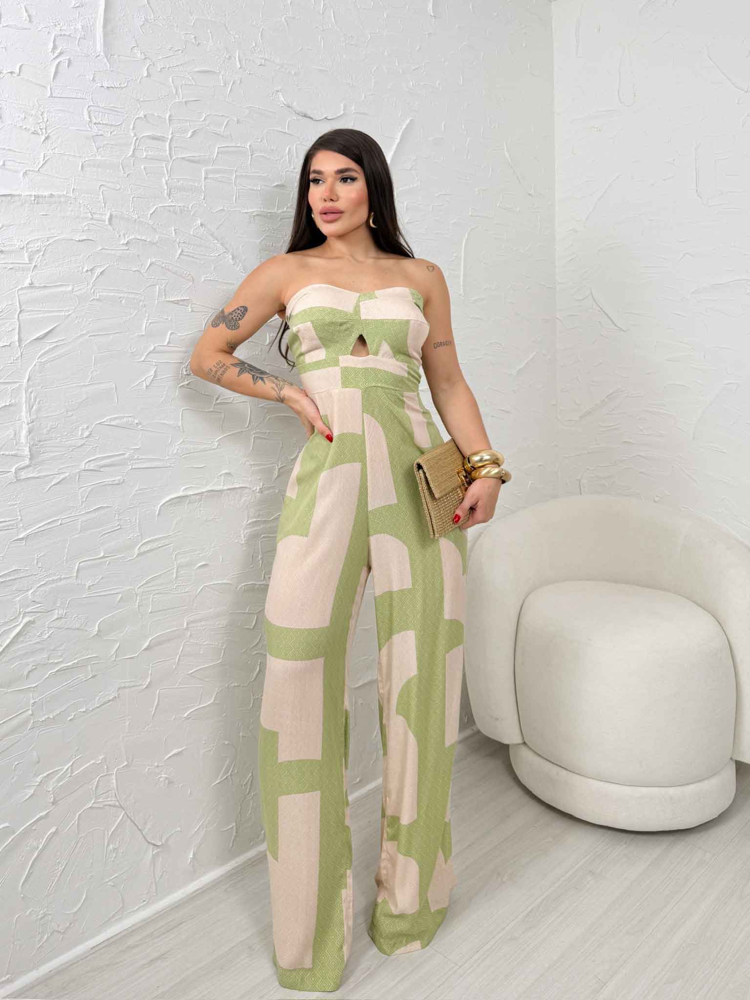 Macacão tomara que caia Solar